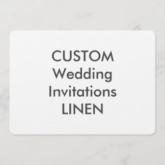 LINEN 100 lb 7-tums x 5-tums bröllopsinbjudningar Inbjudningar