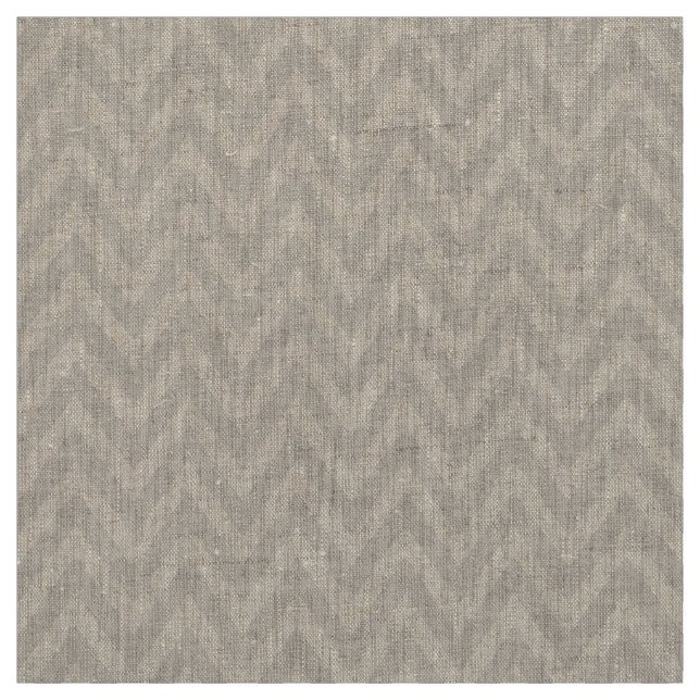 Linen Beige Modern Chevron Rand Tyg (Provkarta)