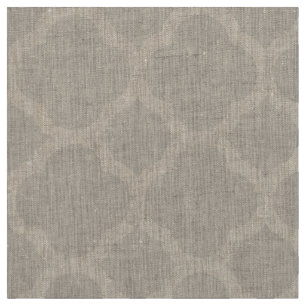 Linen Beige Modern Quatrefoil Large Tyg