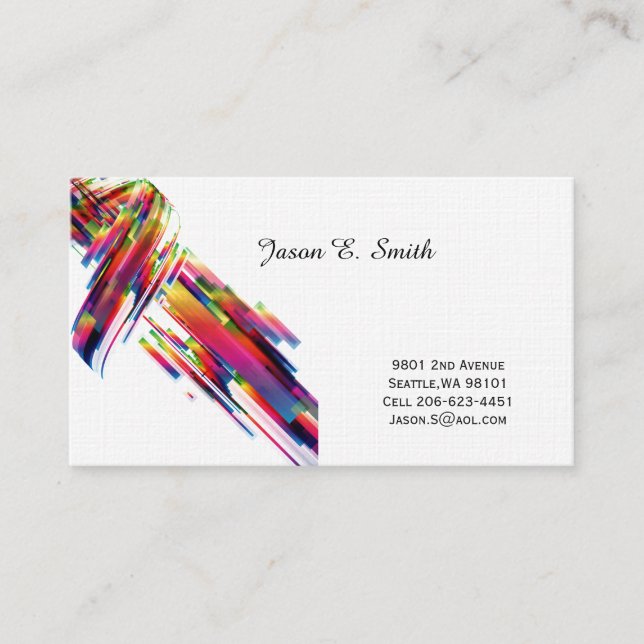 Linen Classic Calling Card (Framsida)