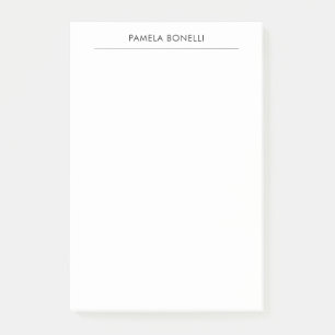 Linen Classical Minimalist Professionell Plain Post-it Block