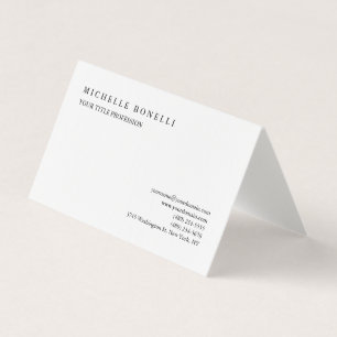 Linen Classical Plain Professionell Visitkort