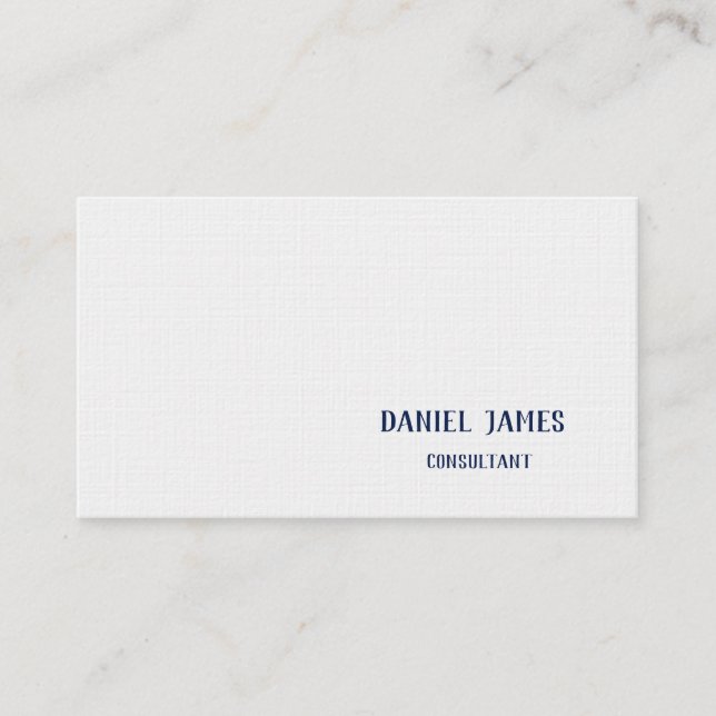 Linen Custom Business Card Visitkort (Framsida)