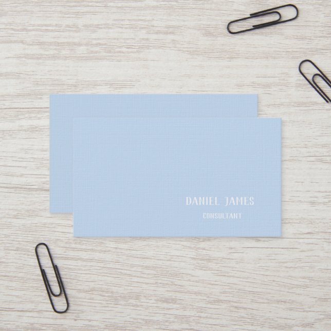 Linen Custom Business Card Visitkort (Fram/Back In Situ)