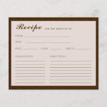 Linen Espresso Brown Möhippa Recept Card