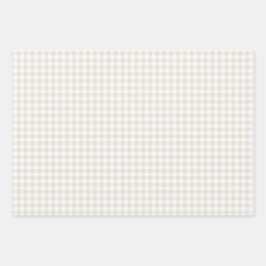 Linen Gingham Wrapping Papper
