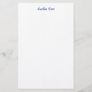 Linen Minimalist-Professionell - enkelt namn Brevpapper