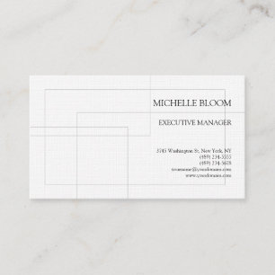 Linen Modern enkla, minimalistiska rektanglar av t Visitkort