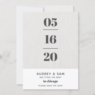 Linen Modern Minimal Spara datum Datumet