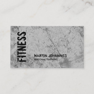 Linen Modern Personal Trainer Fitness Sport Visitkort