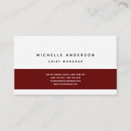 Linen Modern Plain Simple Professionell Minimalist Visitkort