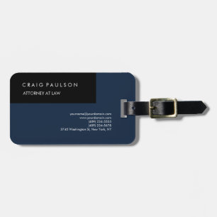 Linen Navy Blue Black Elegant Plain Professionell Bagagebricka