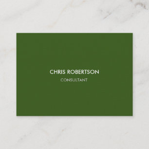 Linen Papper Knubbig Chic Modern Forest Grönt Färg Visitkort