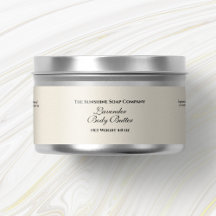 Linen Papper Stil Cosmetics Burk-etikett
