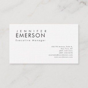 Linen professionell minimalistisk modern enkel visitkort
