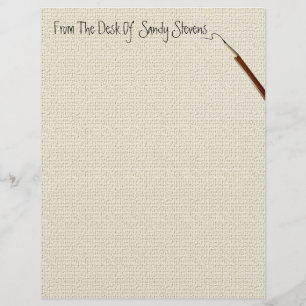 Linen Stationery för personlig Bra