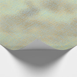 Linen Struktur Guld Vatten Blue Minimal Presentpapper