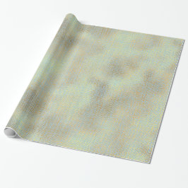 Linen Struktur Guld Vatten Blue Minimal Presentpapper