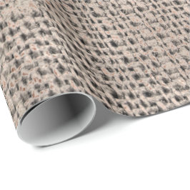 Linen Struktur Ro Bronze Beige Rustic Cottage Presentpapper