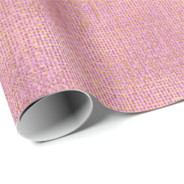 Linen Struktur Rosa ros Guld Mauve  Minimal Presentpapper