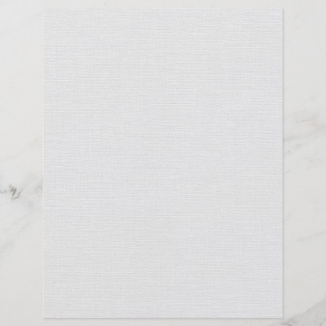 Linen Struktur White & Natural Scrapbook Papper (Framsida)
