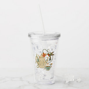 Linen Vintage Tea Party Take Away Mugg