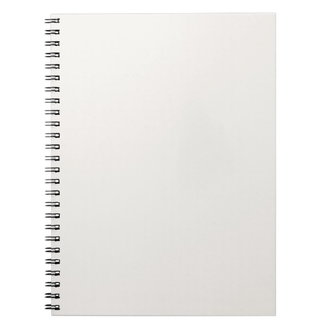 Linen White, off-White Anteckningsbok (Framsidan)