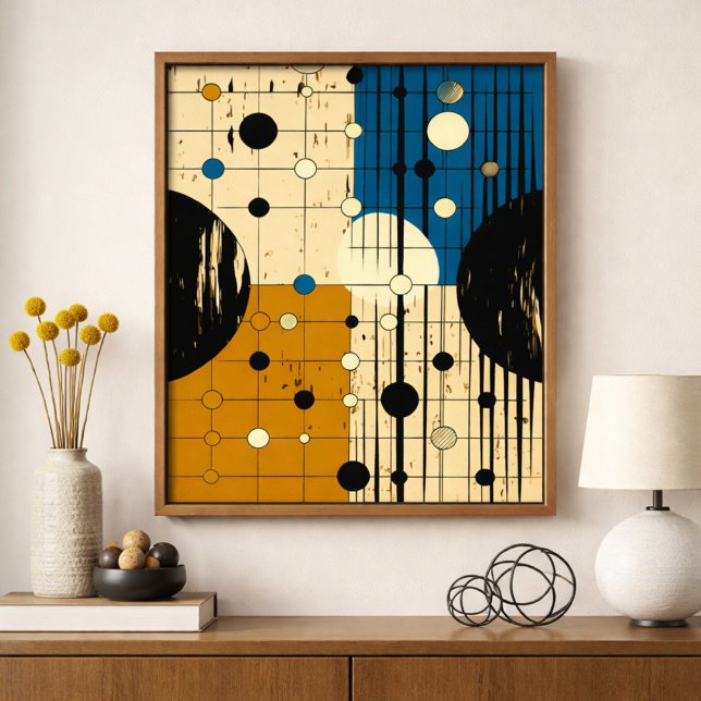 Lines and Circles Over Warm and Cool Tones Poster (Skapare uppladdad)