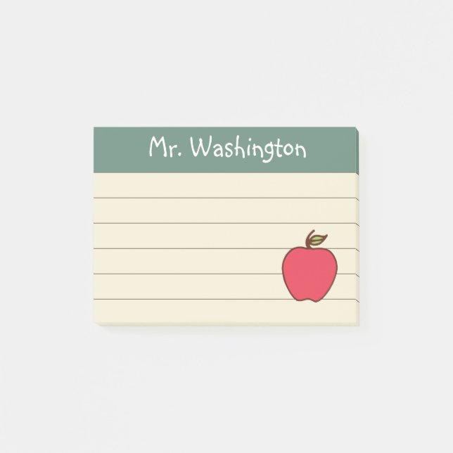 Lines lärares kalkkort - det är en gift post-it block (Framsida)