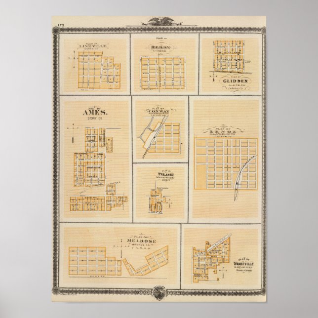 Lineville, Derby, Glidden, Ames, Conway Poster (Framsidan)