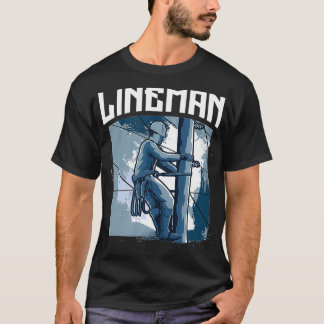 Lineworking Electric Lineman Design för en strömsl T Shirt