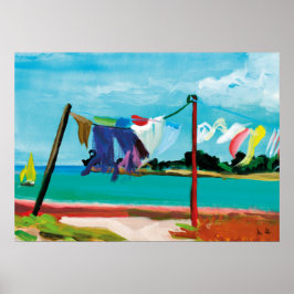 linge dans la brise poster