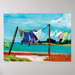 linge dans la brise poster