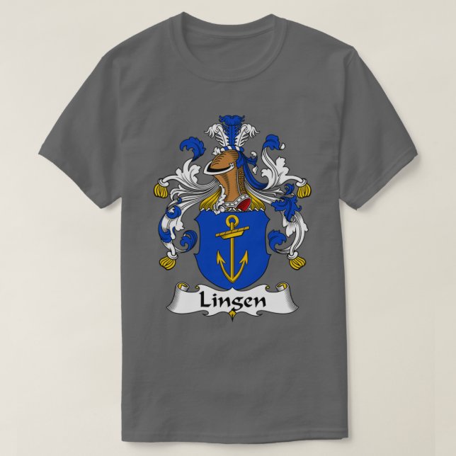 Lingen Jackar Arm Family Crest T Shirt (Design framsida)