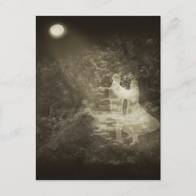 Linger i Moonlight 1 Anqued Vykort (Framsida)
