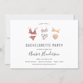Lingerie Bachelorette Party Inbjudningar