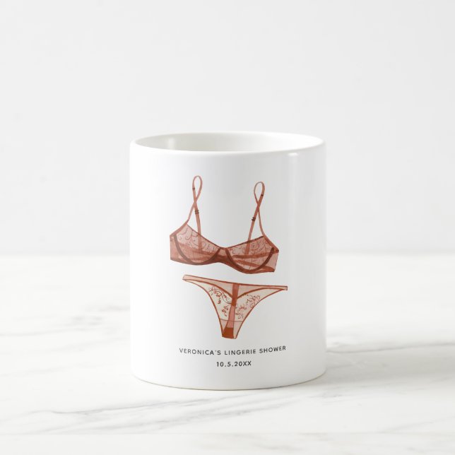 Lingerie Blush Bröllop Kaffemugg (Center)