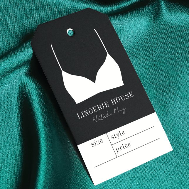 Lingerie Boutique Clothing Label Pris Märkre Visitkort (Skapare uppladdad)