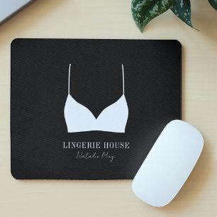 Lingerie Boutique Logotyp Modern Black and White Musmatta