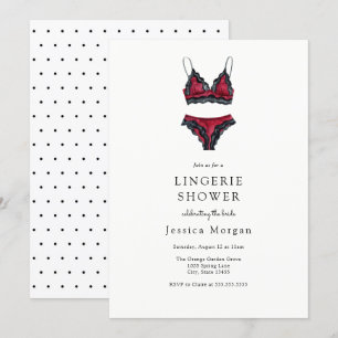Lingerie Inbjudningskort för möhippan