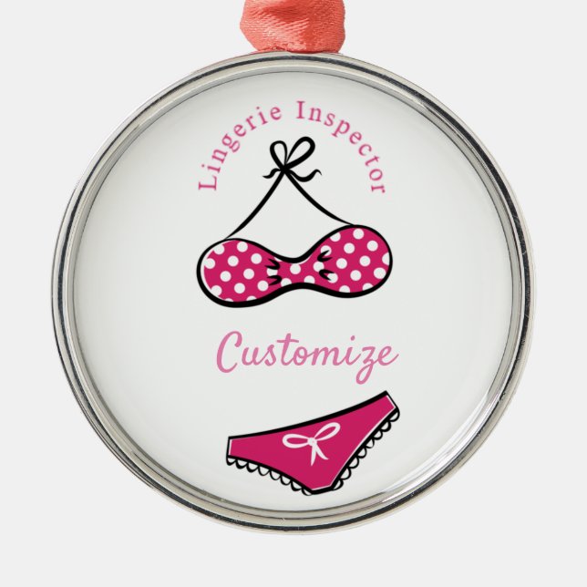 Lingerie Inspection Thunder_Cove Julgransprydnad Metall (Framsidan)