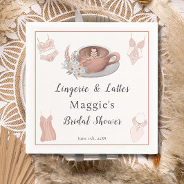 Lingerie & Lattes Bröllopsfest Pappersservett