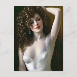 Lingerie-modell Vykort