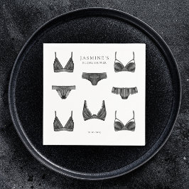 Lingerie Möhippa Bachelorette Panty Mönster Pappersservett