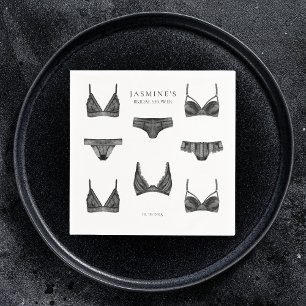 Lingerie Möhippa Bachelorette Panty Mönster Pappersservett