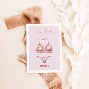 Lingerie Möhippa Bachelorette Storlekt kort