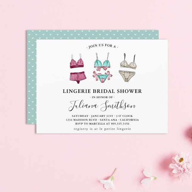 Lingerie Möhippa Inbjudningar (Skapare uppladdad)