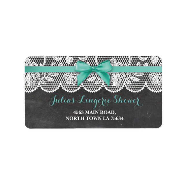 Lingerie Möhippa Return-adressetikett, krita Adressetikett (Framsidan)