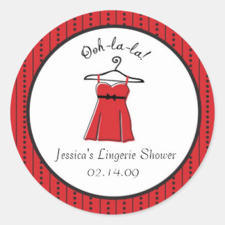 Lingerie Möhippa Stickers Runt Klistermärke