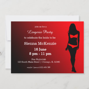 Lingerie party inbjudningar